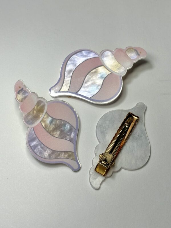 Pink Seashell Clip