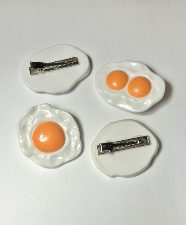 Fried Egg Hair Clip