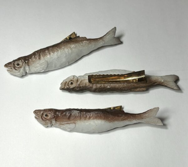 Skinny Realistic Fish Hair Clip