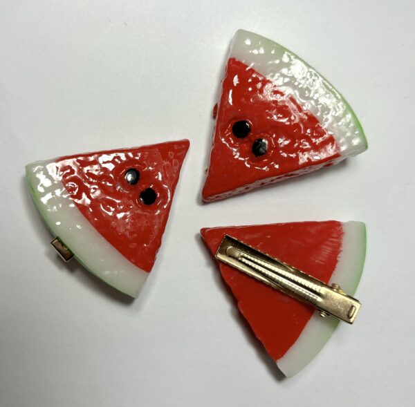 Watermelon Slice Hair Clip