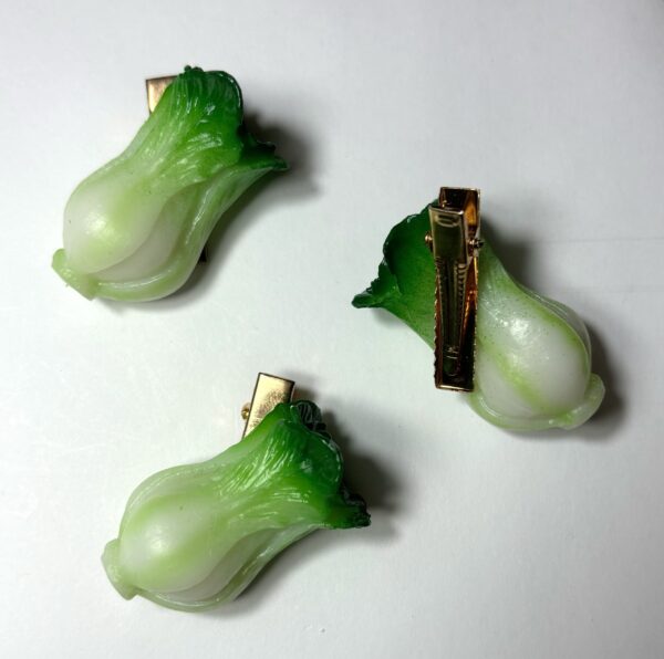 Baby Bok Choy Greens Hair Clip