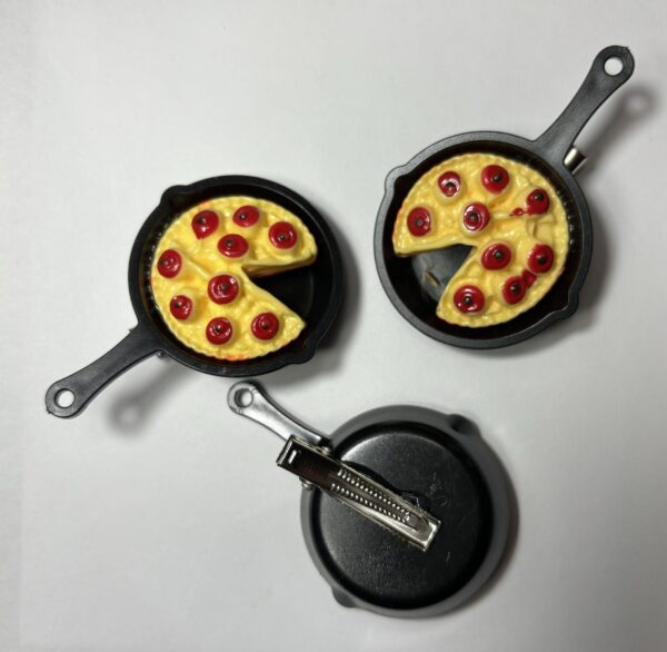 Pizza Pie in Pan Hair Clip